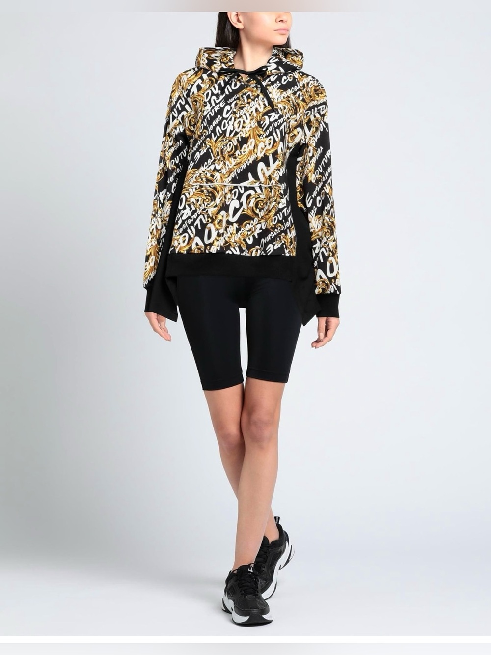 Versace jean couture grafitti print hoodie.